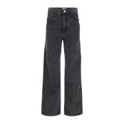 Isabel Marant Wide Jeans Gray, Dam
