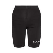 Marc Jacobs Kortade leggings med logotyp Black, Dam