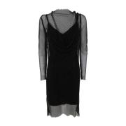 Max Mara Svart Strass Mini Klänning Black, Dam