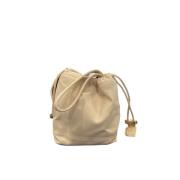 Paco Rabanne Stilfull Läder Crossbody Väska Beige, Dam