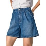 Pepe Jeans Shorts Stella anpassar sig till kvinnor Blue, Dam