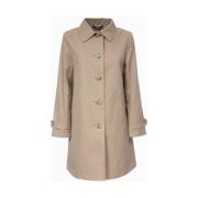 Ralph Lauren Stilfull Vinter Trenchcoat för Kvinnor Beige, Dam