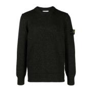 Stone Island Round-neck Knitwear Black, Herr