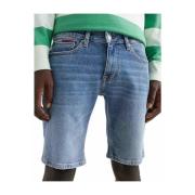 Tommy Hilfiger Slim Bermuda Jeans Blue, Herr