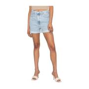 Tommy Hilfiger Kort vaquero mom Tommy Jeans Blue, Dam