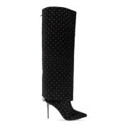 Balmain Over-knee Boots Black, Dam