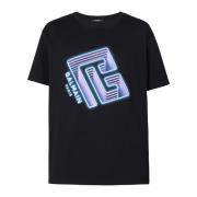 Balmain Neonlogotyp T-shirt Black, Herr