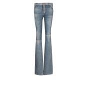 Balmain Västra bootcut denim jeans Blue, Dam