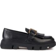 Geox Svarta loafers för kvinnor Black, Dam