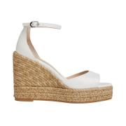 Stuart Weitzman Nudistcurve Espadrille Kilklack White, Dam