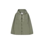 Jil Sander Oversized Knäppt Bomullsskjorta Green, Herr