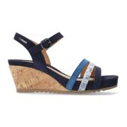 Mephisto Indigo Blå Dam Sandal Blue, Dam