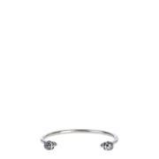 Alexander McQueen Metalliskt Logobracelet - Stil 550499J160Y1177 Gray,...