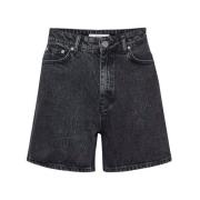 Gestuz Denim Shorts - Stiliga och Bekväma Black, Dam