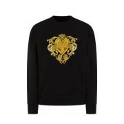 Versace Jeans Couture Barock Logo Sweatshirt Black, Herr