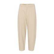 Kaffe Straight Trousers Beige, Dam