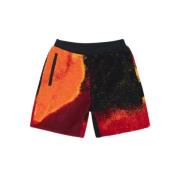 Stüssy Sherpa Fleece Shorts med Kontrast Overlays Multicolor, Herr