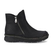 Rieker Svarta Stängda Booties Black, Dam