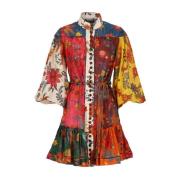 Zimmermann Blommig Skjortklänning Multicolor, Dam