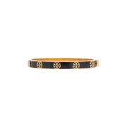 Tory Burch Miller armband med logotyp Black, Dam