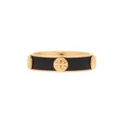 Tory Burch ‘Miller’ ring med logotyp Black, Dam