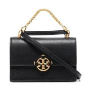 Tory Burch Svart Mini Flap Cross Body Väska Black, Dam