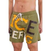 Iceberg Stiliga Boardshorts Green, Herr