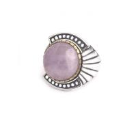 Jalan Jalan Rund Kunzite Silverring Multicolor, Unisex