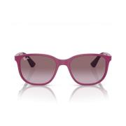 Ray-Ban Fyrkantiga solglasögon för barn i fuchsia och lila gradient Pi...