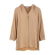 Douuod Woman Rondine Dd11 08 Rosa Skjorta Beige, Dam