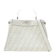 Fendi Vintage Pre-owned Läder handvskor White, Dam