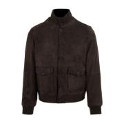 The Jack Leathers Long Island Brun Läderjacka Brown, Herr