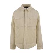 Afterlabel Beige Jackor med Logodetaljer Beige, Herr