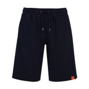 Aspesi Blå Shorts med Dragsko i Midjan Blue, Herr