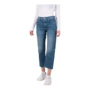 Mother Modern Straight Jeans Blue, Dam