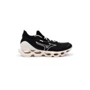 Mizuno Tekniska Tyg Sneakers med Gummidetaljer Black, Herr