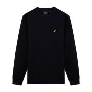 Lyle & Scott Avslappnad långärmad T-shirt Black, Herr