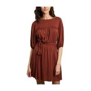 Sessun Charlotte Dress Brown, Dam