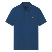 Lyle & Scott Grid Texture Polo Shirt Blue,Beige,Green, Herr