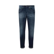 Dondup Högmidjade tvättade jeans Blue, Herr