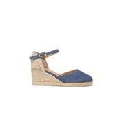 Castañer Azul Denim Kilklackar Blue, Dam