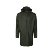 Rains Urban Lång Jacka - Vattentät, Lättviktig, Unisex Green, Dam