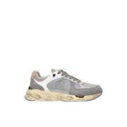 Premiata Vintage 90-talsstil Sneakers Gray, Dam