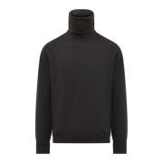 Ermenegildo Zegna Ull Turtleneck Black, Herr