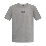 Emporio Armani EA7 T-shirt med logotyp Gray, Herr