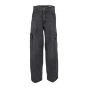 Haikure Wide Jeans Gray, Dam