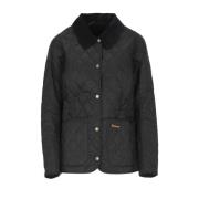 Barbour Svart Vadderad Quiltad Jacka för Män Black, Dam