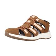 Clarks Stiliga Platta Sandaler Brown, Dam