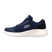 Skechers Stiliga Sneakers för Modern Man Blue, Herr