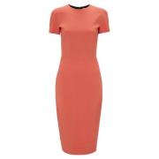 Victoria Beckham Figursydd Klänning Orange, Dam